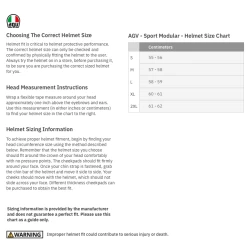 AGV Tourmodular Frequency Helmet 45 AGV Tourmodular Frequency Helmet -100 Percent Shop AGV Helmet Size Chart 52912.1664452055
