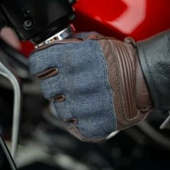 Vance VL480Br Denim And Leather Motorcycle Gloves 9 Vance VL480Br Denim And Leather Motorcycle Gloves -100 Percent Shop AKL06480 69414.1674045614