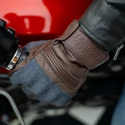 Vance VL480Br Denim And Leather Motorcycle Gloves 10 Vance VL480Br Denim And Leather Motorcycle Gloves -100 Percent Shop AKL06483 29263.1674045621