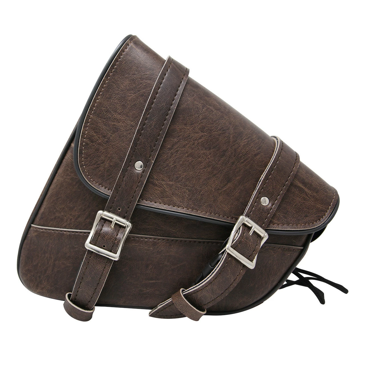 Vance VS152DBL Distressed Brown Left Side Motorcycle Swing Arm Bag For Harley Honda Yamaha Kawasaki Indian Motorcycles 3 Vance VS152DBL Distressed Brown Left Side Motorcycle Swing Arm Bag For Harley Honda Yamaha Kawasaki Indian Motorcycles