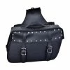 Vance VS219 Black Motorcycle Saddlebags For Honda Yamaha Kawasaki Indian And Harley Davidson Motorcycles
