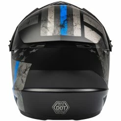 GMax MX-46 Off-Road Patriot Helmet 11 GMax MX-46 Off-Road Patriot Helmet -100 Percent Shop gmax mx 46 off road patriot helmet black grey back view 92298.1647242842