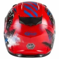 GMax Youth GM-49Y Beasts Helmet 17 GMax Youth GM-49Y Beasts Helmet -100 Percent Shop gmax youth gm 49y beasts helmet red back view 10109.1572349282