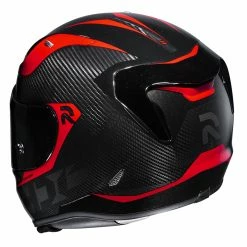 HJC RPHA 11 Carbon Bleer Helmet -100 Percent Shop hjc rpha 11 carbon bleer helmet black red rear view 30709.1603423579
