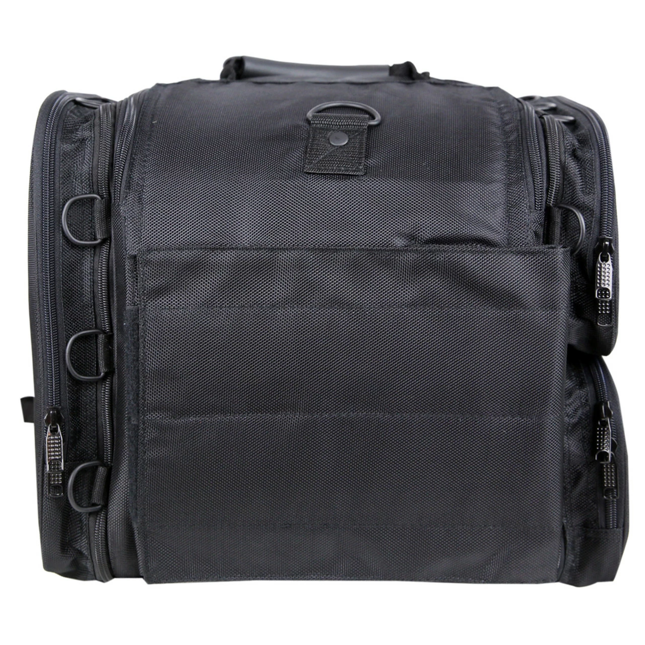 Vance VS340 Black Nylon Motorcycle Luggage Travel Pack Sissy Bar Bag - Image 6