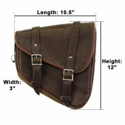 Vance VS152DBL Distressed Brown Left Side Motorcycle Swing Arm Bag For Harley Honda Yamaha Kawasaki Indian Motorcycles 11 Vance VS152DBL Distressed Brown Left Side Motorcycle Swing Arm Bag For Harley Honda Yamaha Kawasaki Indian Motorcycles -100 Percent Shop right side distressed brown swing arm bag dimension view 38061.1585647236.1280.1280 10071.1618510382