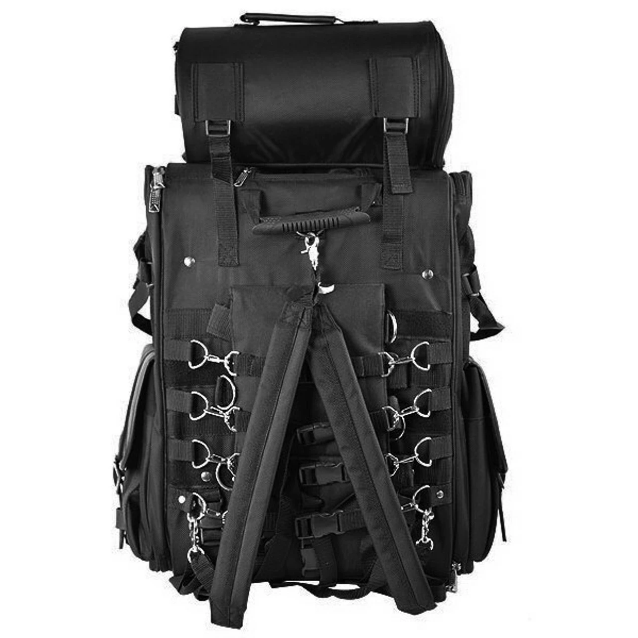 Vance VS348 Black Extra Large 2-Piece Motorcycle Travel Touring Sissy Bar Bag 5 Vance VS348 Black Extra Large 2-Piece Motorcycle Travel Touring Sissy Bar Bag - Image 3