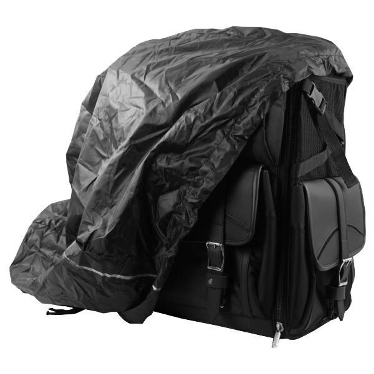 Vance VS348 Black Extra Large 2-Piece Motorcycle Travel Touring Sissy Bar Bag 6 Vance VS348 Black Extra Large 2-Piece Motorcycle Travel Touring Sissy Bar Bag - Image 4